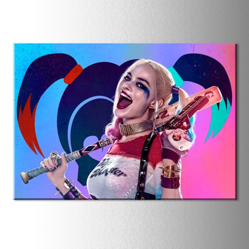 Eli Silahlı Harley Kanvas Tablo