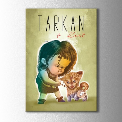 Tarkan ve Kurt Kanvas Tablo
