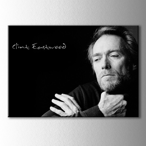 Clint Eastwood Portre Kanvas Tablo