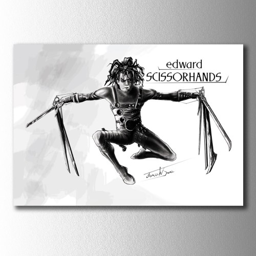Edward Scissorhands Kanvas Tablo