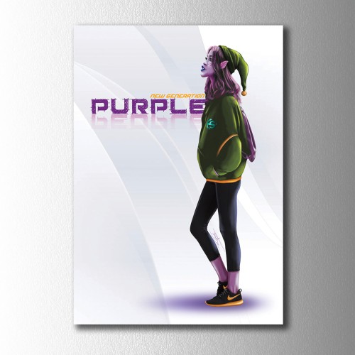 New Purple Kanvas Tablo